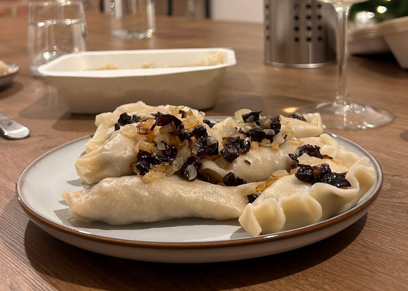 Not Only Pierogi Cooking Class: pierogi from our Christmas class in December